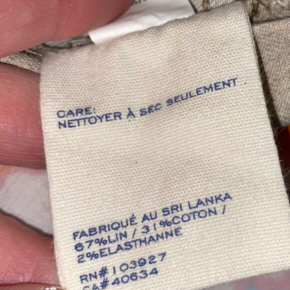 Marc by Marc Jacobs Cal Linen Cotton Workwear Wide Leg Flare Jeans Pants Size 26 - Picture 13 of 14